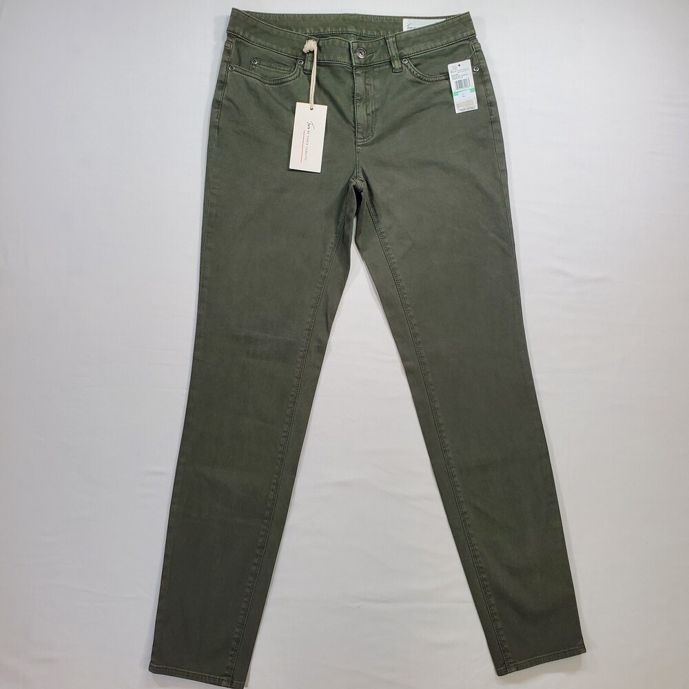 Turo By Vince Camuto Pants Womens Size 29/8 Olive Earth Relaxed Skinny Rayon